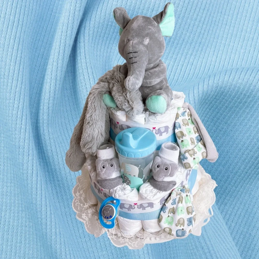 Elephant Diaper Cake